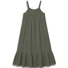 Load image into Gallery viewer, Qnuz Clothing Long Cotton voile dress with innerskirt Clothing 53 Army
