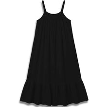 Load image into Gallery viewer, Qnuz Clothing Long Cotton voile dress with innerskirt Clothing 99 Black
