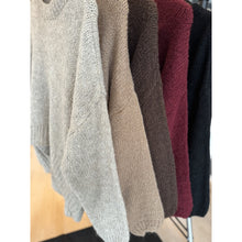 Load image into Gallery viewer, Qnuz Clothing Long sleev Knit Clothing 606 Choco
