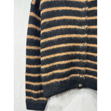 Load image into Gallery viewer, Qnuz Clothing Lux Knit w Stripes Clothing 99 Black
