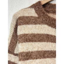Load image into Gallery viewer, Qnuz Clothing Lux Knit w Stripes Clothing 61 Camel
