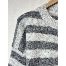 Load image into Gallery viewer, Qnuz Clothing Lux Knit w Stripes Clothing 97 Grey
