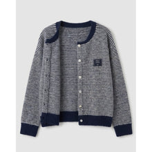 Load image into Gallery viewer, Qnuz Clothing Lux Knit w Stripes Clothing 30 Blue
