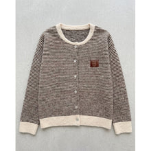 Load image into Gallery viewer, Qnuz Clothing Lux Knit w Stripes Clothing 60 Marron
