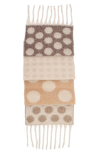 Load image into Gallery viewer, Qnuz Lux Scarf w DOTS 20% wool 40 x 188 Scarf
