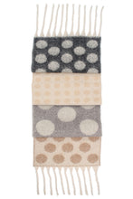 Load image into Gallery viewer, Qnuz Lux Scarf w DOTS 20% wool 40 x 188 Scarf
