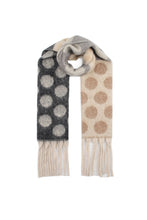 Load image into Gallery viewer, Qnuz Lux Scarf w DOTS 20% wool 40 x 188 Scarf

