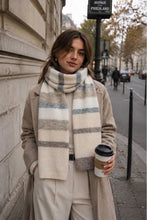 Load image into Gallery viewer, Qnuz Lux Scarf w Dots 20% wool 90 x 190 Scarf
