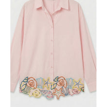 Load image into Gallery viewer, Qnuz Clothing Luxury Shirt w Embrodery Clothing 42 Rosa
