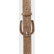 Load image into Gallery viewer, Qnuz Luxus Bling belt 2,50 cm 110 cm Belt 70 Gold
