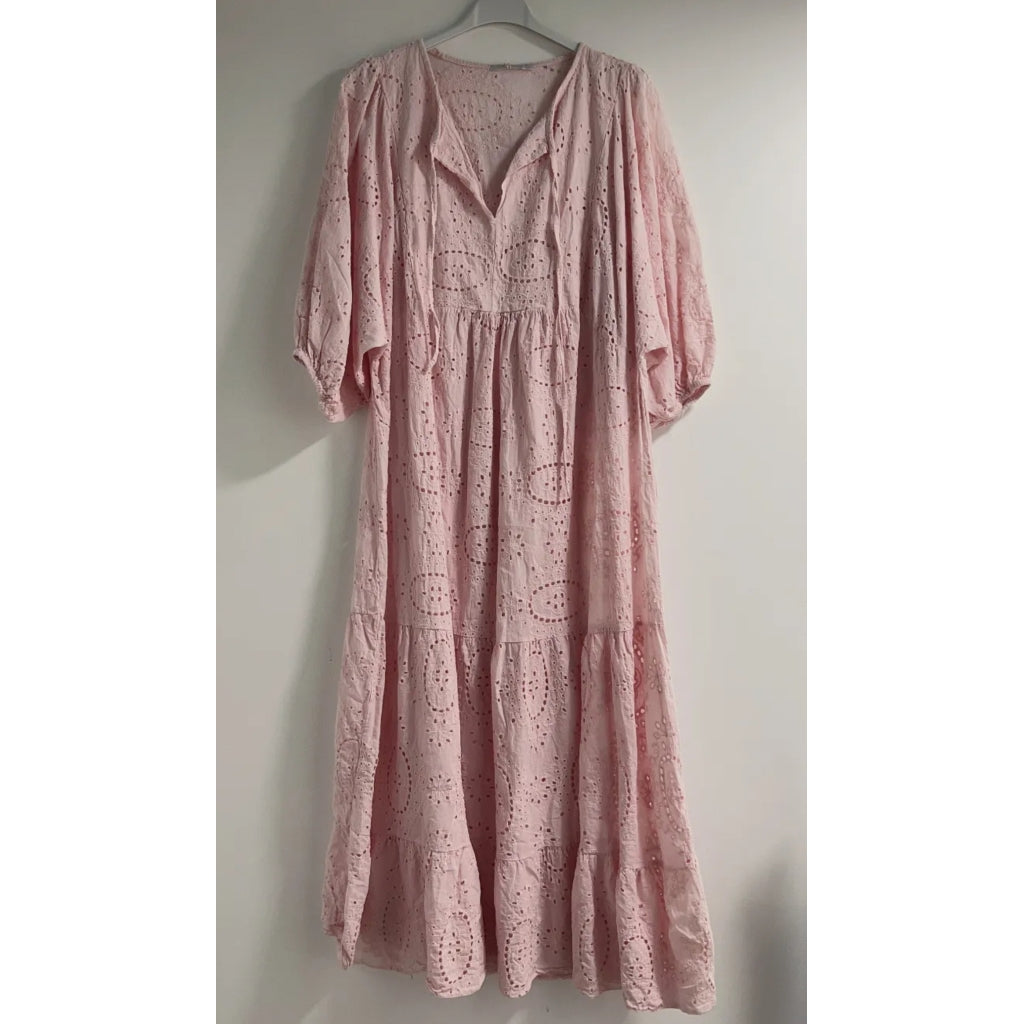 Qnuz Clothing Luxus Bohome dress Clothing 42 Rosa