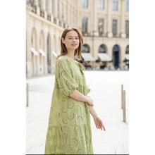Load image into Gallery viewer, Qnuz Clothing Luxus Bohome dress Clothing 51 Appel green
