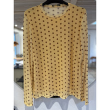 Load image into Gallery viewer, Qnuz Clothing Mesh Blouse w Dots Clothing 22 yellow
