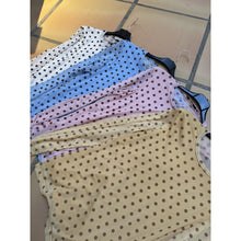 Load image into Gallery viewer, Qnuz Clothing Mesh Blouse w Dots Clothing 32 pastel Blue
