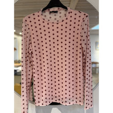 Load image into Gallery viewer, Qnuz Clothing Mesh Blouse w Dots Clothing 42 Rosa
