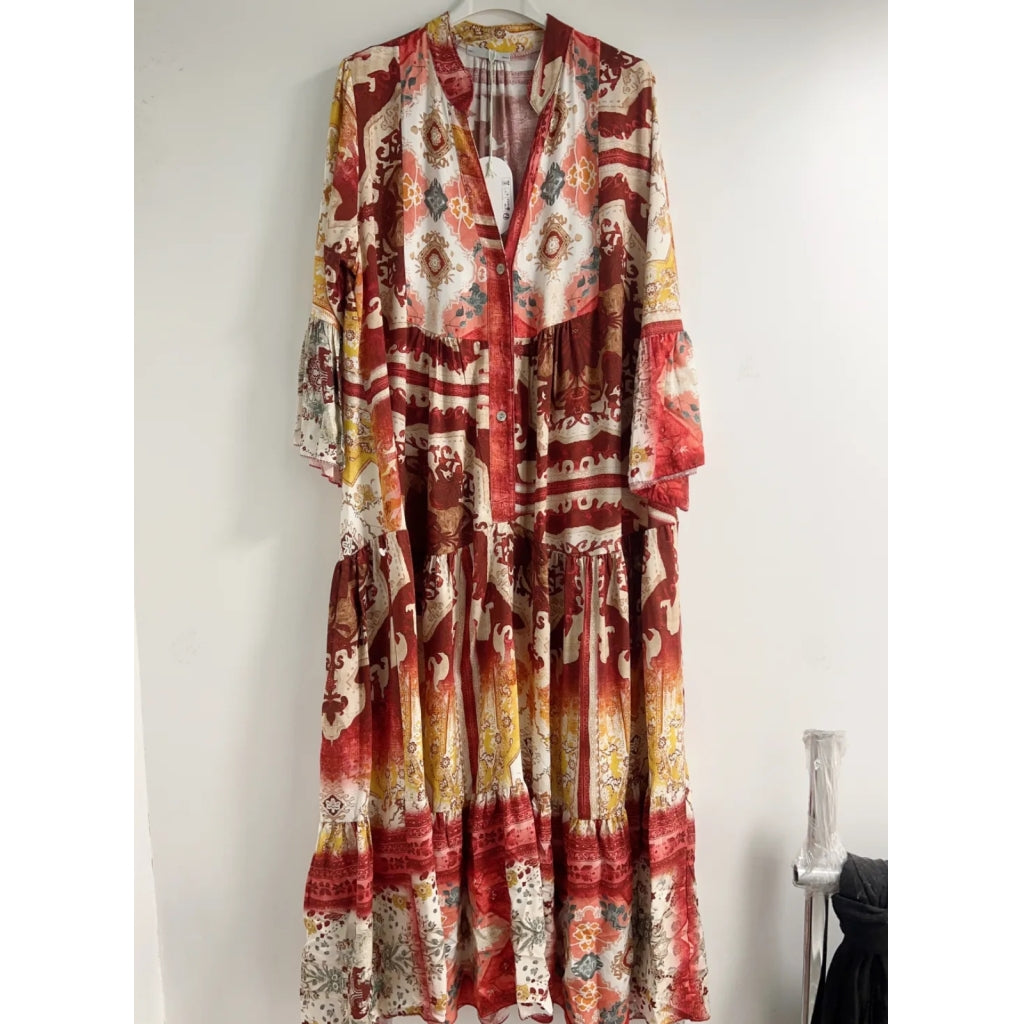 Qnuz Clothing Mix Dress Clothing 40 red