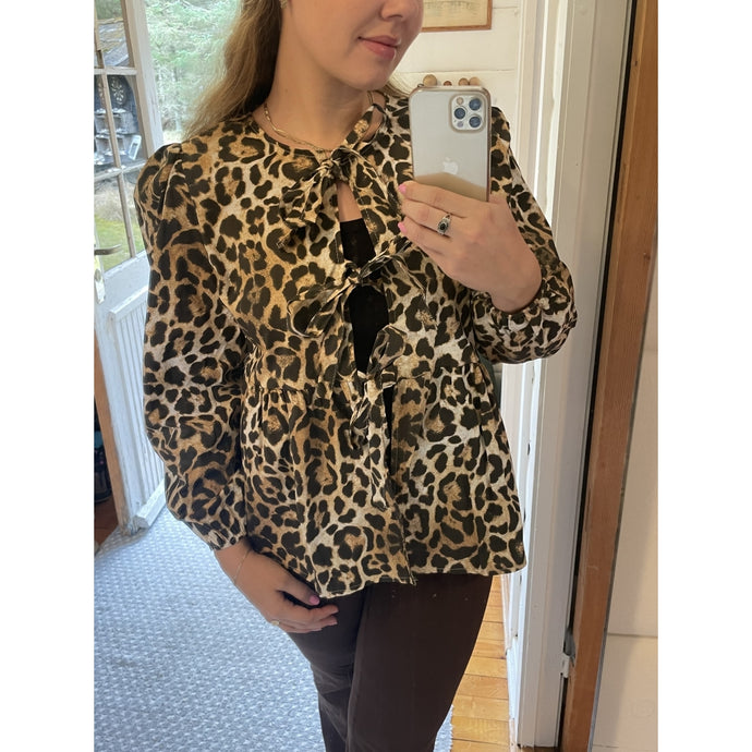 Qnuz Clothing Pouline Blouse Clothing 64 Leopard