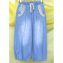 Load image into Gallery viewer, Qnuz Clothing Oversize summer Jeans Clothing 33 denim blue
