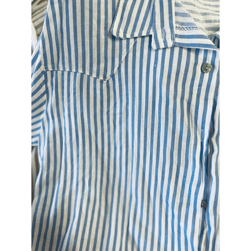 Qnuz Clothing Pama Striped shirt Clothing 32 Pastel Blue