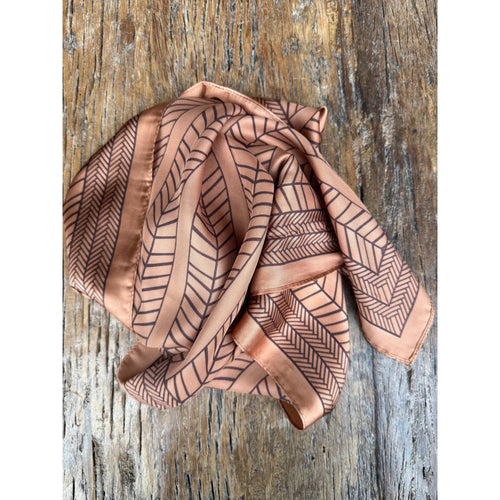 Qnuz Plaine Scarf 20% SILK 70 x 70 cm Scarf 61 Camel