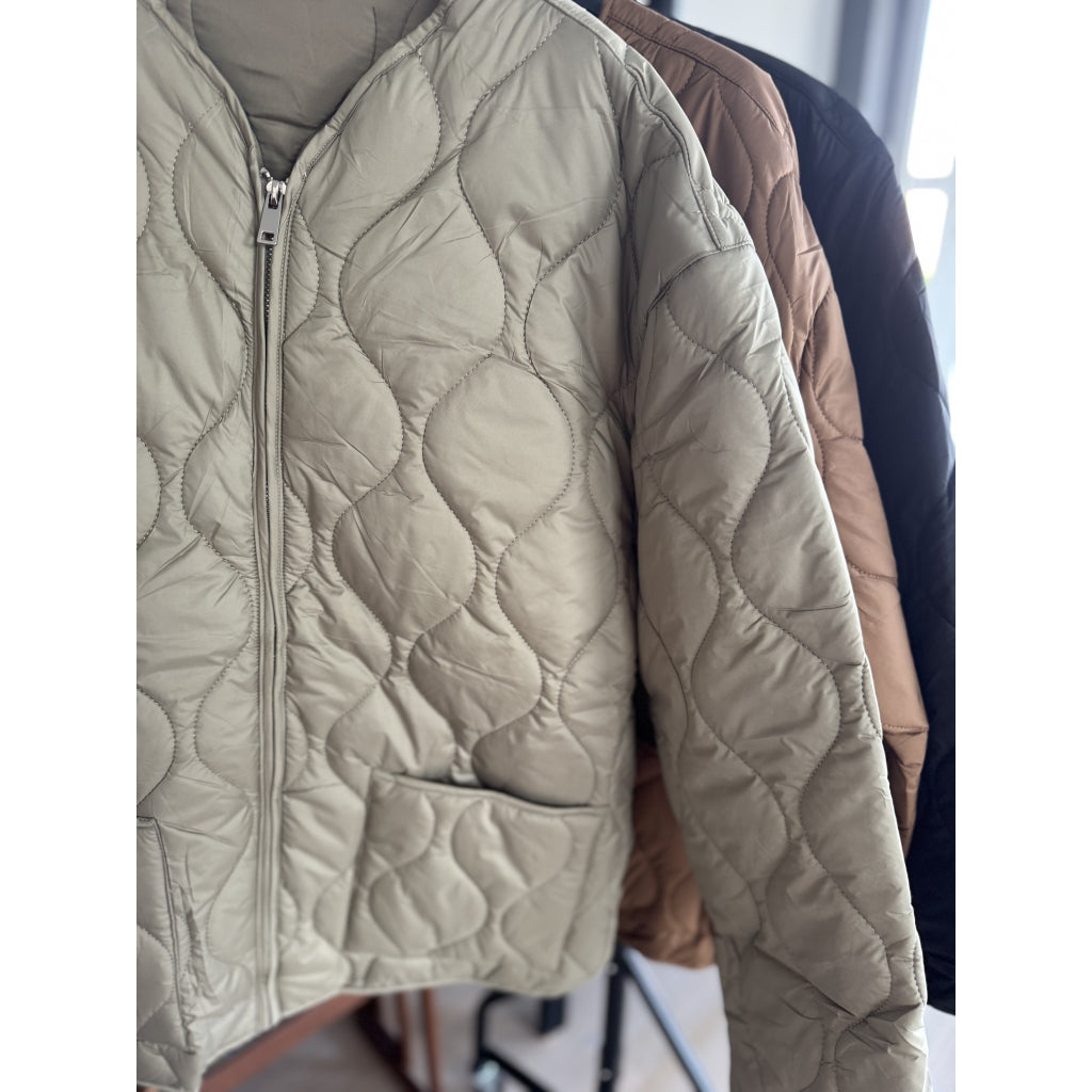 Qnuz Clothing Qulited Jacket Clothing 53 Army