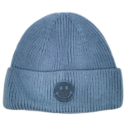 Qnuz Radir smiley hat Hat/Glove 33 denim blue