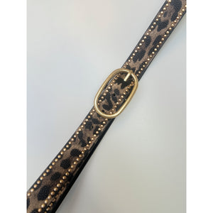 Qnuz Ree belt Belt 64 Leopard