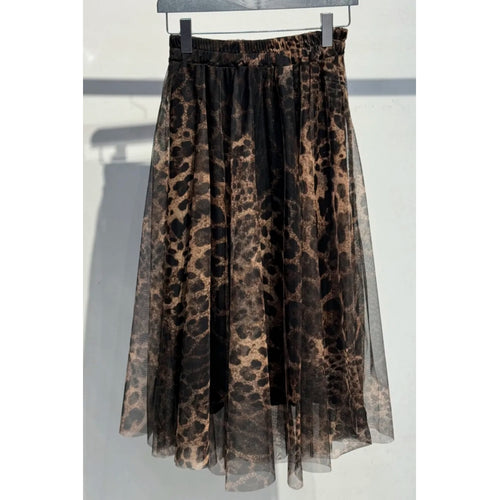 Qnuz Clothing Refika Tyll long skirt Clothing 60 Marron