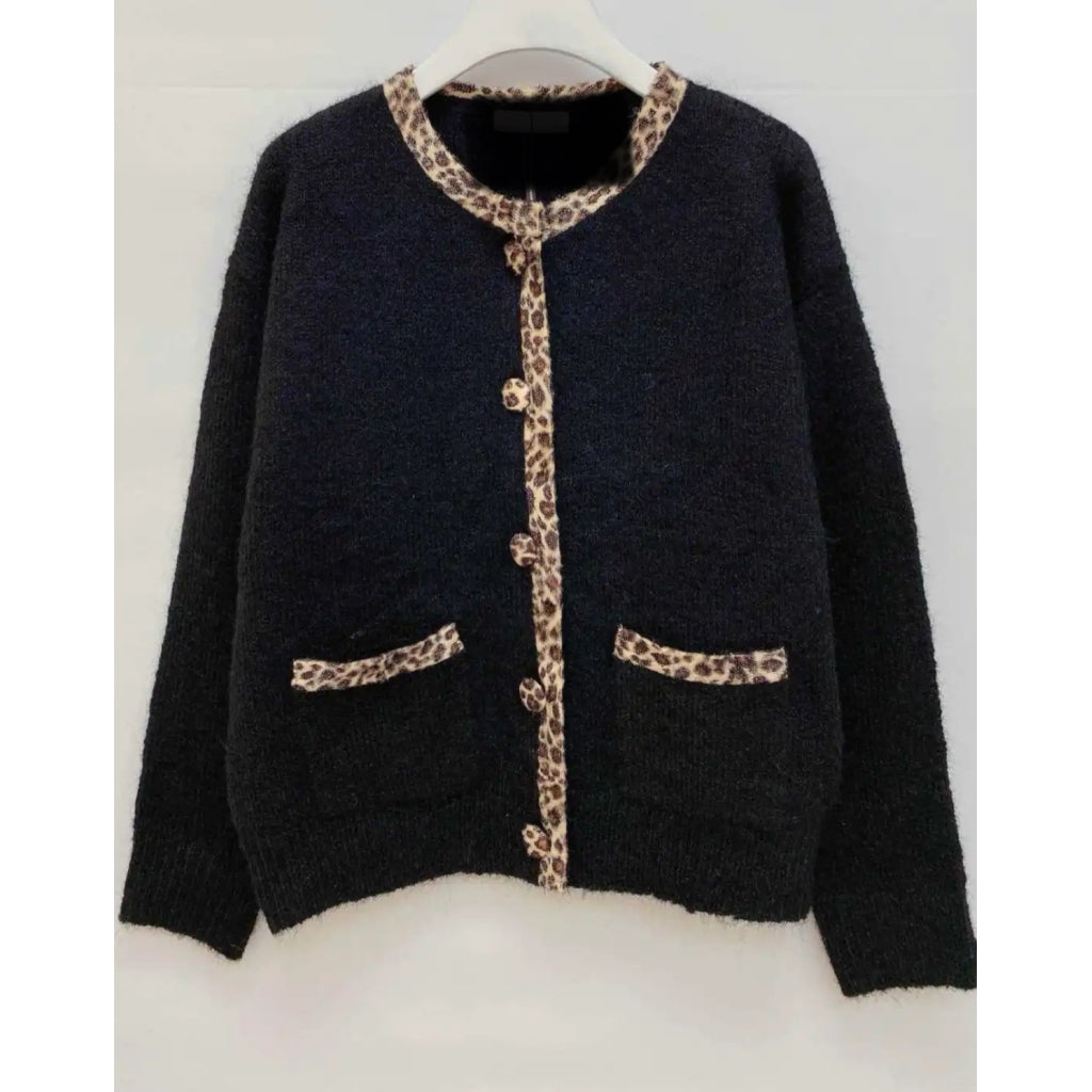 Qnuz Clothing Ribena Cardigan Clothing 99 Black