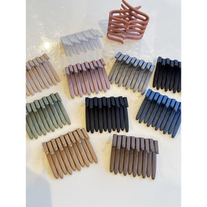 Qnuz Rikke large hairclip Hair accessories 01 Dusty colours