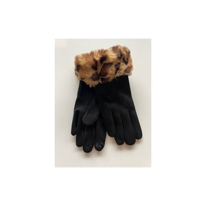 Qnuz Rita Hat/Glove 64 Leopard