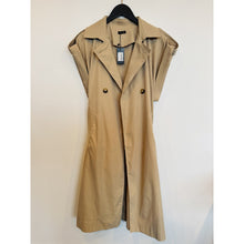 Load image into Gallery viewer, Qnuz Clothing Roseanne Trench coat vest Clothing 13 Beige
