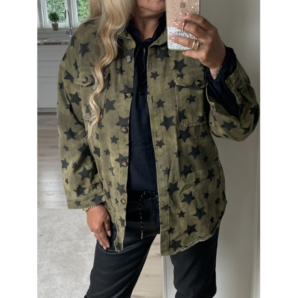 Qnuz Clothing Renata Denim jacket Clothing 53 Army
