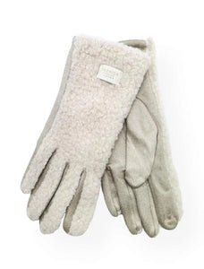 Qnuz Rubi teddy glove Hat/Glove