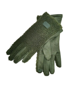 Qnuz Rubi teddy glove Hat/Glove