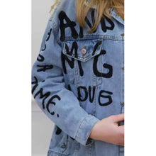 Load image into Gallery viewer, Qnuz Clothing Sabrina jacket w embrodery Clothing 33 denim blue
