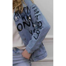 Load image into Gallery viewer, Qnuz Clothing Sabrina jacket w embrodery Clothing 33 denim blue
