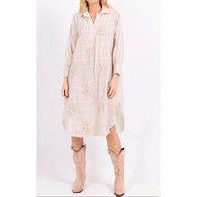 Load image into Gallery viewer, Qnuz Clothing Sara Dress w. Embrodery &amp; Sequins Clothing 13 Beige
