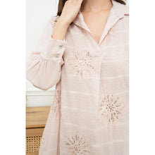 Load image into Gallery viewer, Qnuz Clothing Sara Dress w. Embrodery &amp; Sequins Clothing 13 Beige
