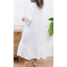 Load image into Gallery viewer, Qnuz Clothing Sarah Luxus Bohome dress Clothing 10 White
