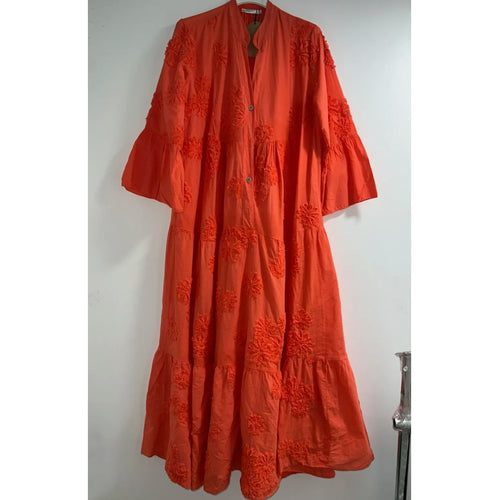 Qnuz Clothing Sarah Luxus Bohome dress Clothing 45 Orange