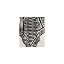 Load image into Gallery viewer, Qnuz Scarf Prince of Wales print 70 x 70 cm Scarf 99 Black
