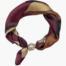 Load image into Gallery viewer, Qnuz Scarf Retro &amp; Pearl 70 x 70 cm Scarf 28 Burgundy
