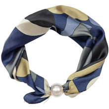 Load image into Gallery viewer, Qnuz Scarf Retro &amp; Pearl 70 x 70 cm Scarf 30 Blue

