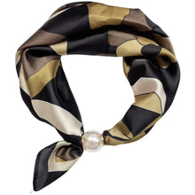 Load image into Gallery viewer, Qnuz Scarf Retro &amp; Pearl 70 x 70 cm Scarf 99 Black
