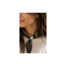 Load image into Gallery viewer, Qnuz Scarf small paisley &amp; Pearl 70 x 70 cm Scarf 53 Army
