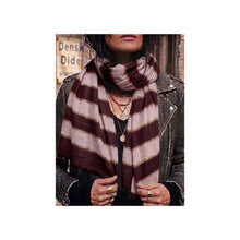 Load image into Gallery viewer, Qnuz Scarf w. sparkling glitter 80x190 cm Scarf 28 Bordeaux
