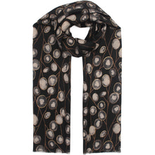 Load image into Gallery viewer, Qnuz Scarf w. sparkling glitter 80x190 cm Scarf 99 Black

