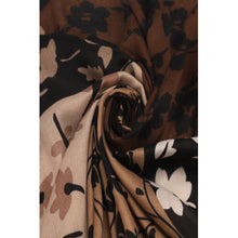 Load image into Gallery viewer, Qnuz Scarf w.flowers 90x180 cm Scarf 60 Marron
