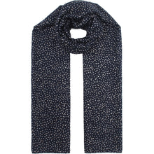 Load image into Gallery viewer, Qnuz Scarf w.flowers 90x180 cm Scarf 30 Blue
